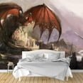 thumbnail image 1 of IDEA4WALL 6pcs Dark Evil Dragon Peel and Stick Wallpaper Removable Wall Murals Large Wall Stickers for Home Decoration, 100"x24", 1 of 5