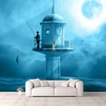 thumbnail image 1 of IDEA4WALL 6pcs Fantasy View Mysterious Place Peel and Stick Wallpaper Removable Wall Murals Large Wall Stickers for Home Decoration, 100"x24", 1 of 4