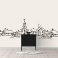 thumbnail image 1 of IDEA4WALL 6pcs Pencil Drawing Peel and Stick Wallpaper Removable Wall Murals Large Wall Stickers for Home Decoration, 100"x24", 1 of 5
