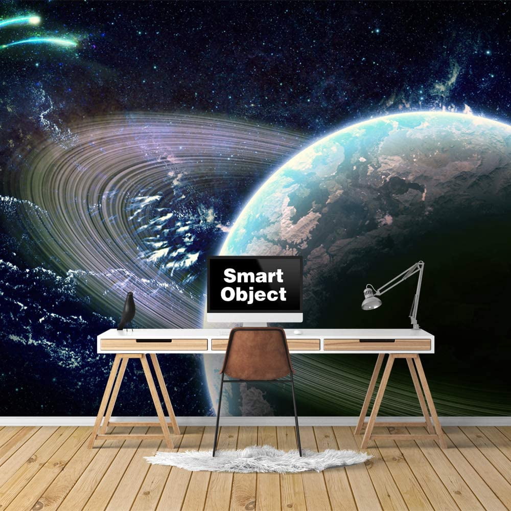 IDEA4WALL 6pcs Planets of Solar System Peel and Stick Wallpaper ...