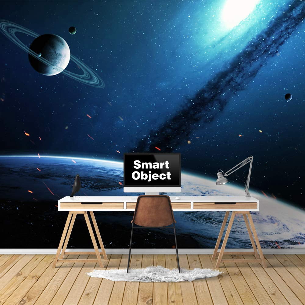 IDEA4WALL 6pcs Planets of Solar System Peel and Stick Wallpaper ...