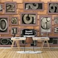thumbnail image 1 of IDEA4WALL 6pcs Retro Style Peel and Stick Wallpaper Removable Wall Murals Large Wall Stickers for Home Decoration, 100"x24", 1 of 4