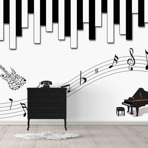 IDEA4WALL 6pcs Street Graffiti Peel and Stick Wallpaper Removable Wall Murals Large Wall Stickers for Home Decoration, 100"x24"