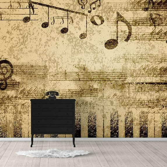 IDEA4WALL 6pcs Street Graffiti Peel and Stick Wallpaper Removable Wall Murals Large Wall Stickers for Home Decoration, 100"x24"