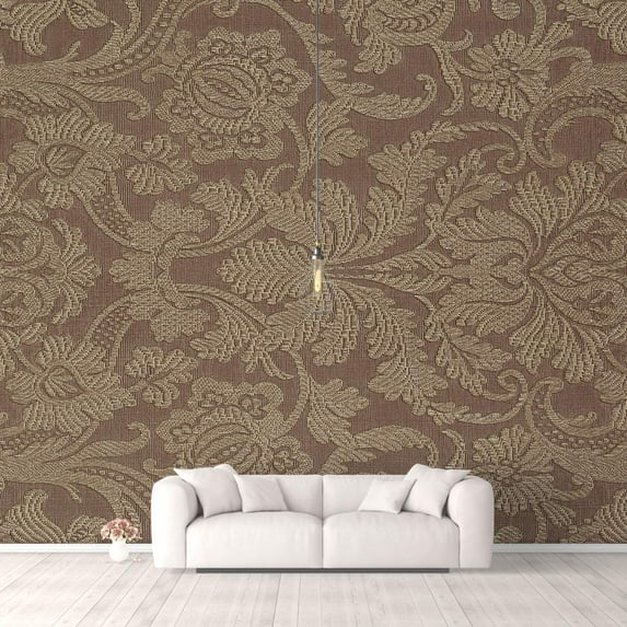 IDEA4WALL 6pcs Vintage Flowers Peel and Stick Wallpaper Removable Wall Murals Large Wall Stickers for Home Decoration, 100"x24"