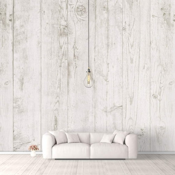 IDEA4WALL 6pcs Vintage Flowers Peel and Stick Wallpaper Removable Wall Murals Large Wall Stickers for Home Decoration, 100"x24"