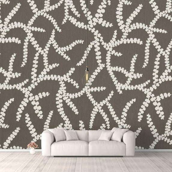 IDEA4WALL 6pcs Vintage Flowers Peel and Stick Wallpaper Removable Wall Murals Large Wall Stickers for Home Decoration, 100"x24"