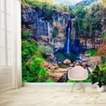 thumbnail image 1 of IDEA4WALL 6pcs Waterfall Peel and Stick Wallpaper Removable Wall Murals Large Wall Stickers for Home Decoration, 100"x24", 1 of 4
