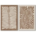 thumbnail image 1 of IDEA4WALL Adhesive Canvas Print Wall Art Set Abstract Retro Forest Leaf Collage Retro Art Nature Wilderness Fine Art Vintage Botanical Decor for Living Room, Bedroom, Office - Canvas 16"x24"x2, 1 of 5