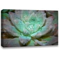 thumbnail image 1 of IDEA4WALL Botanical Canvas Wall Art Closeup of Green Succulent with Water Droplets Modern Home Wall Decor - 32x48 inches, 1 of 4