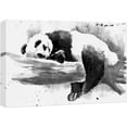 thumbnail image 1 of IDEA4WALL Canvas Wall Art Watercolor Explosion Black & White Sleeping Panda Illustrations Fine Art Pastel Animal Print Rustic Relax/Calm for Living Room, Bedroom, Office - 32"x48", 1 of 5