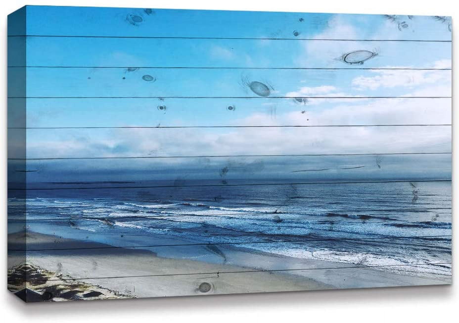 IDEA4WALL Coastal Canvas Wall Art Blue Water in the Ocean Canvas Prints ...
