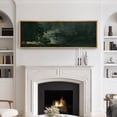 thumbnail image 1 of IDEA4WALL Extra Large Framed Canvas Print Wall Art Abstract Dark Green and Gold Flecks Modern Luxe Wall Decorative Nature Landscape Fine Art Modern Oversized Artwork for Living Room - 60"x20", 1 of 5