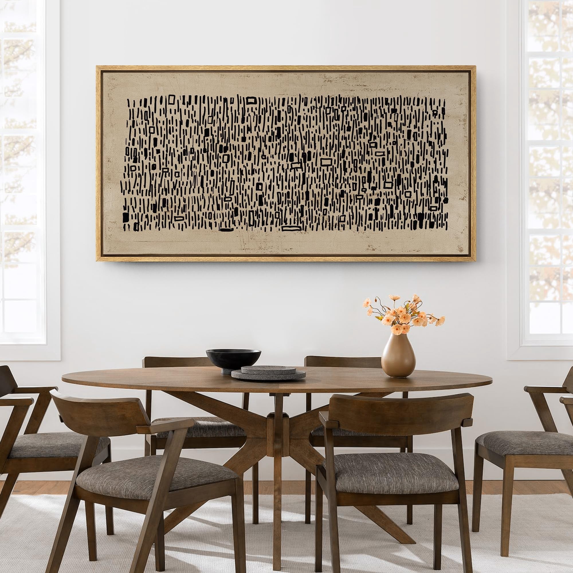 Curated visual reference: Picture Idea: Idea4Wall Extra Large Framed Canvas Print Wall Art Black And