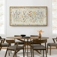 thumbnail image 1 of IDEA4WALL Extra Large Framed Canvas Print Wall Art Charming Wildflower Botanical Artwork Nature Wilderness Antique Retro Fine Art Decorative Relax/Calm for Home Decoration - 60"x30", 1 of 5