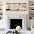 thumbnail image 1 of IDEA4WALL Extra Large Framed Canvas Print Wall Art Geometric Architectural Collage Digital Art Abstract Pattern Minimal Wall Decor Oversized Artwork Relax/Calm for Rooms - 60"x20", 1 of 5
