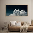thumbnail image 1 of IDEA4WALL Extra Large Framed Canvas Print Wall Art Majestic Cumulus Clouds Artwork Nature Wilderness Antique Retro Fine Art Decorative Relax/Calm for Home Decoration - 60"x30", 1 of 5