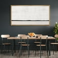 thumbnail image 1 of IDEA4WALL Extra Large Framed Canvas Print Wall Art Minimalist Dotted Horizon Line in Monochrome Fine Art Classic Pastel Boho Artwork Wall Decoration Relax/Calm for Living Room - 60"x30", 1 of 5