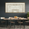 thumbnail image 1 of IDEA4WALL Extra Large Framed Canvas Print Wall Art Modern Geometric Abstract Classic Art Antique Retro Totem Duotone Fine Art Oversized Artwork Minimalist Relax/Calm for Rooms - 60"x30", 1 of 5