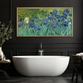 thumbnail image 1 of IDEA4WALL Extra Large Framed Canvas Print Wall Art Vincent Van Gogh's Irises Artwork Nature Wilderness Antique Retro Fine Art Decorative Relax/Calm for Home Decoration - 60"x30", 1 of 5