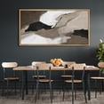 thumbnail image 1 of IDEA4WALL Extra Large Framed Canvas Print Wall Art Watercolor Abstract Earth Tones Artwork Nature Vintage Pastel Fine Art Decorative Relax/Calm for Rooms Decor - 60"x30", 1 of 5