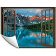 thumbnail image 1 of IDEA4WALL Fake Brown Window Beach Peel and Stick Wallpaper Removable Wall Mural Sticker Decal, 1 of 4
