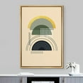 thumbnail image 1 of IDEA4WALL Frame Wall Art Gold, Green & Black Semi Circle & Line Art Mid-Century Modern Display Abstract Shapes Illustrations Wall Decor Boho Chic Minimal for Living Room, Office - 24"x36" Natural, 1 of 5