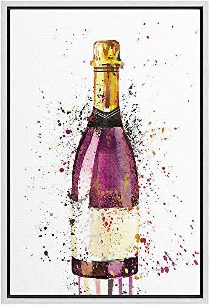 Close-up of a single bottle of Deutz champagne available as Framed Prints,  Photos, Wall Art and Photo Gifts
