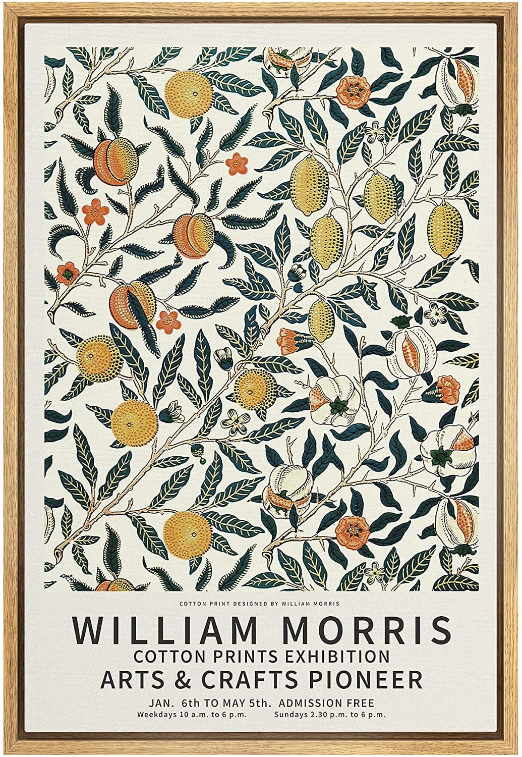 IDEA4WALL Framed Canvas Art Wall Decor Park Near Lu, 1938 Master Aritst