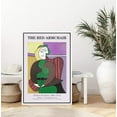 thumbnail image 1 of IDEA4WALL Framed Canvas Art Wall Decor The Red Armchair Master Aritst Pablo Picasso Oil Painting Expressionism Contemporary for Dorm Home Office - 16"x24", 1 of 4