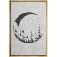 thumbnail image 1 of IDEA4WALL Framed Canvas Art Wall Decor Sun and Mountain Nature Scenery in Crescent Moon Prints - 16"x24", 1 of 4