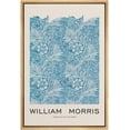 thumbnail image 1 of IDEA4WALL Framed Canvas Print Blue Marigold Flowers by William Morris Historic Cultural Illustrations Fine Art Traditional Floral Poster for Living Room, Bedroom, Office - Natural 24"x36", 1 of 5