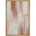 thumbnail image 1 of IDEA4WALL Framed Canvas Print Gray & Brown White Pastel Watercolors Abstract Wall Art Modern Artwork Decor Bohemian Colorful Relax/Zen for Living Room, Bedroom - Natural 24"x36", 1 of 5