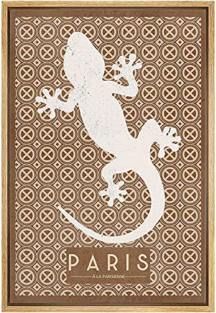 idea4wall-framed-canvas-print-paris-gecko-lizard-silhouette-pattern-animals-funny-wall-art-preppy-room-decor-bohemian-colorful-minimalism-artwork-black-16-x24-walmart-com