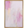 thumbnail image 1 of IDEA4WALL Framed Canvas Print Pastel Pink, Purple & White Color Field Abstract Wall Art Modern Artwork Decor Bohemian Colorful Relax/Zen for Living Room, Bedroom - Natural 24"x36", 1 of 5