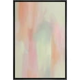 thumbnail image 1 of IDEA4WALL Framed Canvas Print Pink Green Pastel Paint Stroke Collage Geometric Abstract Wall Art Modern Artwork Decor Minimalism Relax/Zen for Living Room, Bedroom - Black 16"x24", 1 of 5