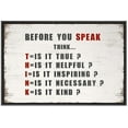 thumbnail image 1 of IDEA4WALL Framed Canvas Print THINK Acronym Inspirational Motivational Illustrations Wall Art Contemporary Relax/Calm Artwork for Living Room, Bedroom, Office - 16"x24" BLACK, 1 of 5
