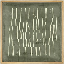 IDEA4WALL Framed Canvas Print Wall Art Birch Tree Silhouette Abstract Forest Illustrations Modern Art Wall Decorative Geometric Artwork Relax/Calm Comtenporary for Rooms - 24"x24" NATURAL