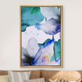 thumbnail image 1 of IDEA4WALL Framed Canvas Print Wall Art Blue Watercolor Explosion Flower Display Floral Botanical Modern Art Rustic Multicolor Wall Decor for Living Room, Bedroom, Office - 16"x24" Natural, 1 of 5