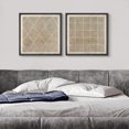 thumbnail image 1 of IDEA4WALL Framed Canvas Print Wall Art Geometric Line Neutral Tone Abstract Patterns Modern Art Abstract Minimal Wall Decorative Relax/Calm Nordic for Rooms - 24"x24"x2 Black, 1 of 5