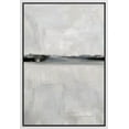 thumbnail image 1 of IDEA4WALL Framed Canvas Print Wall Art Gray Minimal Pastel Landscape Print Abstract Shapes Illustration Modern Art Decore Nordic Chic Relax/Zen for Living Room, Bedroom, Office - White 24"x36", 1 of 5