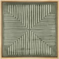 thumbnail image 1 of IDEA4WALL Framed Canvas Print Wall Art Grayscale Linear Pattern Abstract Stick Figure Illustrations Modern Art Geometric Wall Decorative Relax/Calm Comtenporary for Rooms - 24"x24" NATURAL, 1 of 5