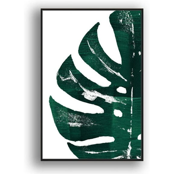 IDEA4WALL Framed Canvas Print Wall Art Pink & Blue Textured Paint Stroke Color Field Geometric Shapes Illustrations Modern Art Chic Colorful for Living Room, Bedroom, Office - 16"x24" Black