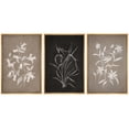 thumbnail image 1 of IDEA4WALL Framed Canvas Print Wall Art Set of 3 Minimalist Monochrome Flowers Illustration Pastel Vintage Floral Landscape Digital Art Boho Wall Decor Relax/Clam for Home Decor -, 1 of 5
