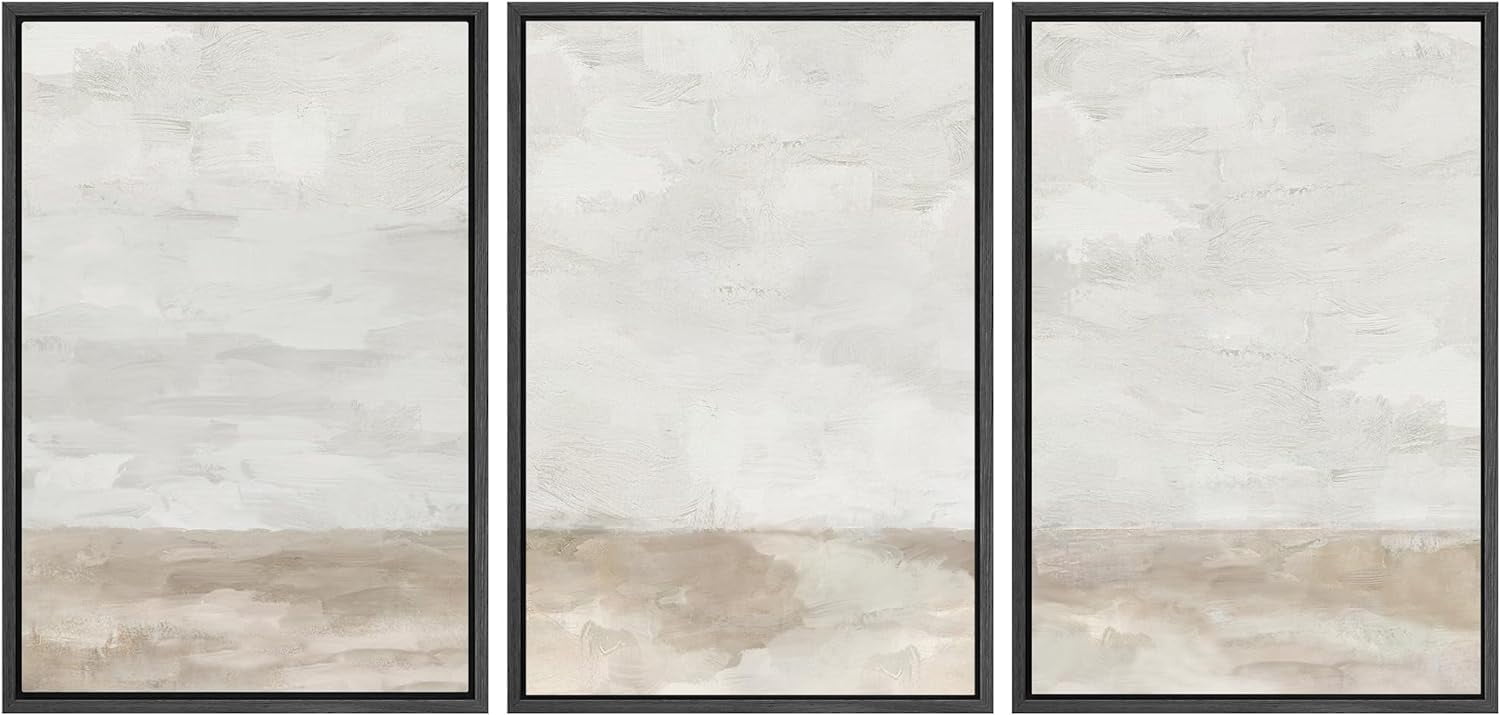 IDEA4WALL Framed Canvas Print Wall Art Set of 3 Mountain Majesty ...