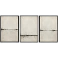 thumbnail image 1 of IDEA4WALL Framed Canvas Print Wall Art Set of 3 Pastel Abstract Watercolor Serene Aesthetic Digtal Art Wall Decor Black and Brown Nature Scenery Prints Zen Minimal Artwork -, 1 of 5