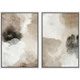thumbnail image 1 of IDEA4WALL Framed Canvas Print Wall Art Set Brown & White & Black Collage Abstract Shape Modern Art Decorative Bohemian Colorful Chic Artwork for Living Room, Bedroom, Office -, 1 of 5