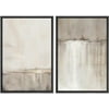 IDEA4WALL Framed Canvas Print Wall Art Set Grunge 