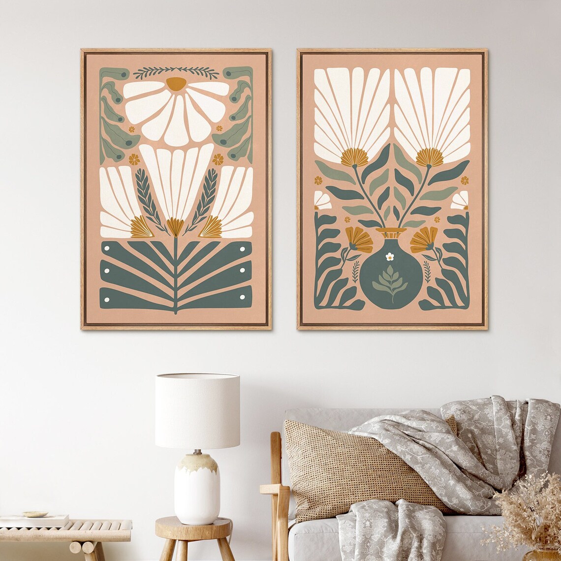 Unframed Abstract Canvas Art Print – Modern Wall Decor, Unstretched, Any Room