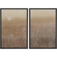 thumbnail image 1 of IDEA4WALL Framed Canvas Print Wall Art Set Minimalist Elegant Botanical Neutral Tones Modern Digital Art Retro Flowers Prints Wall Decorative Vintage Artwork for Home Decor - Black 24"x36"x2, 1 of 5
